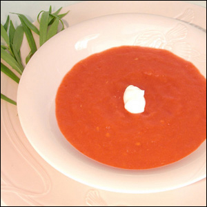 Digital Photography of Chilled Tomato and Red Pepper Soup by Dynamic Digital Advertising