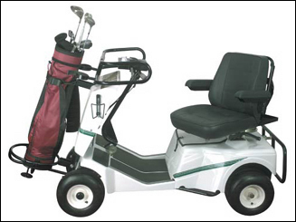 Product Photography of Golf Cart for Golf Xpress by Dynamic Digital Advertising