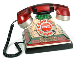 High Resolution Product Photography of Coca Cola Telephone