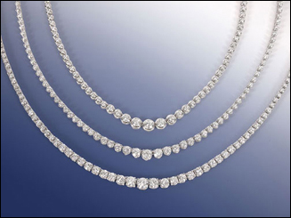 Digital Photo Enhancement of Belfiore Diamond Necklaces by Dynamic Digital Advertising