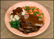 Professional Photography of Roast Beef