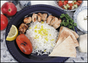 Digital Photography of Middle Eastern Chicken Platter