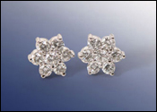 Photo Enhancement of Diamond Earrings for Belfiore