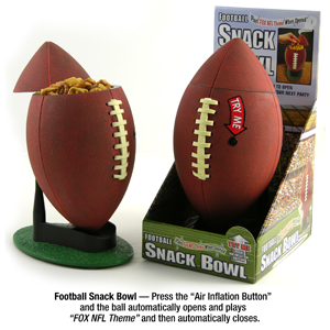 Rock Concepts football snack bowl