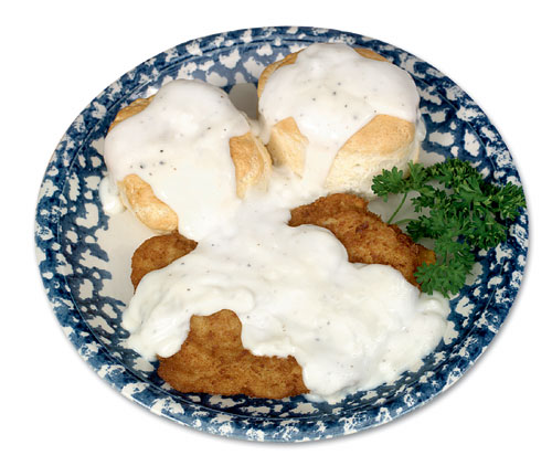 Traditional photography of Country Fried Steak - Food photography
