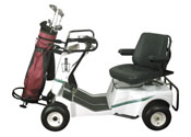 Commercial Digital photography of Golf Xpress single user golf cart - product photography